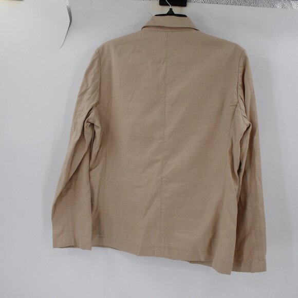 Gerard Darel Blazer Womens 40 Linen Cotton One Button Classic Jacket notch lapel - Picture 5 of 11